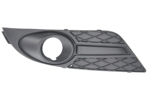 Grila ventilatie bara protectie fata dreapta (cu găuri proiector ceață, negru-mat) potrivit FORD FOCUS II 01.07-02.08