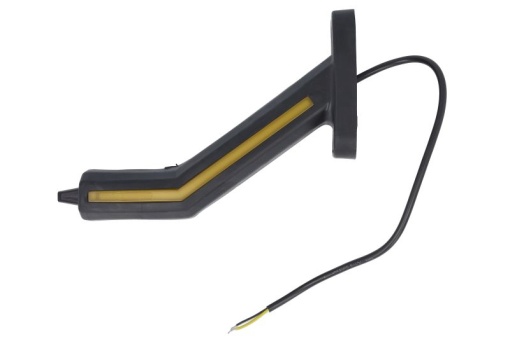 Lumina clarificare dreapta, portocaliu/rosu/alb, LED, suprafata, lungime cablu 400mm, cu brat lung, 12/24V (cu functie de semnalizator spate, IP6K9K)