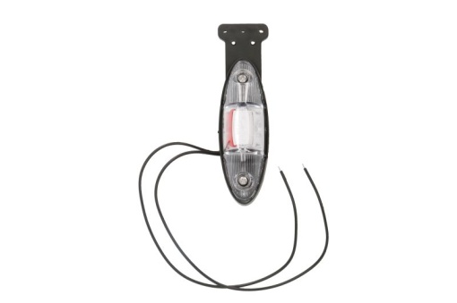 Lumina clarificare dreapta, rosu/alb, LED, în relief, lungime cablu 360mm, cu cuier, 12/24V