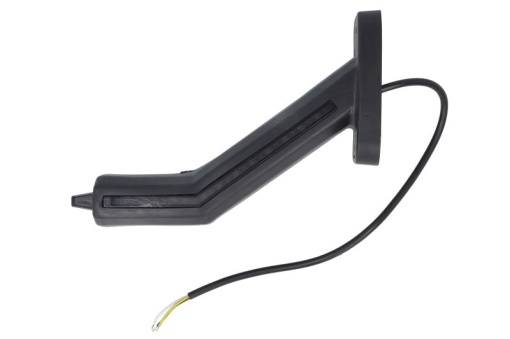 Lumina clarificare stanga, portocaliu/rosu/alb, LED, suprafata, lungime cablu 400mm, cu brat lung, 12/24V (cu functie de semnalizator lateral, IP6K9K) - Img 1