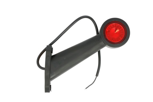 Lumina delimitare dreapta, rosu/alb, LED lungime cablu 450mm, pe brațul lung, 12/24V