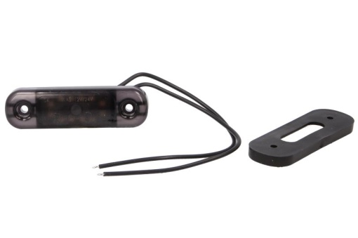 Lumina delimitare stanga/dreapta, forma: oval, fumuriu/alb, LED, inaltime 24mm; latime 84mm; adancime 25mm lungime cablu 240mm, 12/24V (IP6K9K)