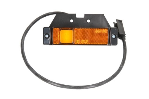 Lumini clarificare stanga/dreapta, forma: dreptunghiular, portocaliu, LED, inaltime 32mm; latime 116mm, în relief, lungime cablu 500mm, cu cuier, 12/24V (cu balama; cu clemă pentru fir plat, conector: CLICK-IN/JAEGER)