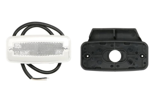 Lumini clarificare stanga/dreapta, forma: oval, alb, LED, inaltime 52mm; latime 110,8mm; adancime 20,5mm, în relief, lungime cablu 500mm, cu cuier, 12/24V (tip: neon, IP68)