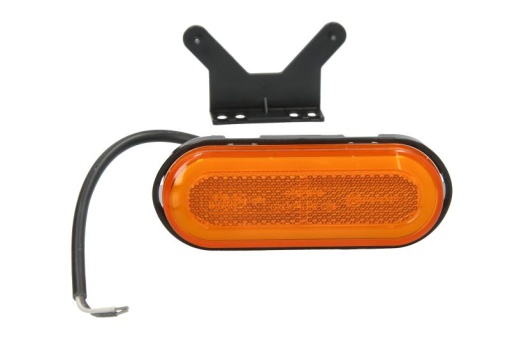 Lumini clarificare stanga/dreapta, portocaliu, LED, inaltime 49mm; latime 124mm; adancime 20mm, în relief, lungime cablu 220mm, cu cuier, 12/24V (tip: neon) potrivit ADR