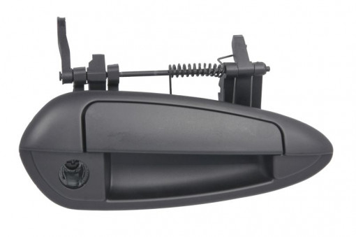 Maner usa Fata Dreapta (extern, cu orificiu pentru incuietoare, textura neagra) potrivit ABARTH GRANDE PUNTO, PUNTO, PUNTO EVO; FIAT GRANDE PUNTO, PUNTO, PUNTO EVO 0.9-1.9D 09.99-