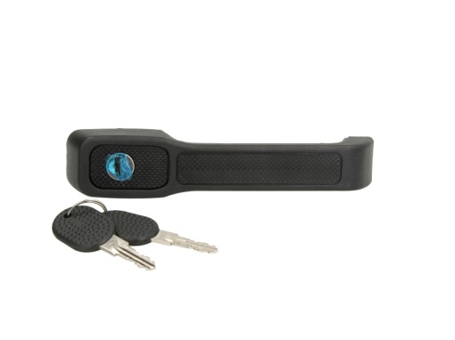 Maner usa Fata Stanga (cu cheie, extern, cu incuietoare, negru) potrivit FIAT UNO 0.9-1.9D 01.83-06.06