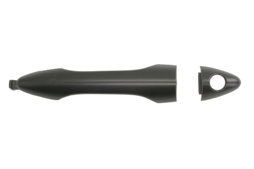 Maner usa fata stanga (exterior, cu orificii inchidere, negru grund) potrivit HYUNDAI ix35/TUCSON, ix35/TUCSON LM 08.09-12.15
