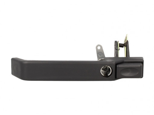 Maner usa Fata Stanga (extern, cu orificiu pentru incuietoare, negru) potrivit LAND ROVER DEAripa 2.2D-3.9 08.90-02.16