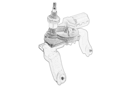 Motor stergator spate potrivit HYUNDAI IX35; KIA PRO CEE'D 02.08-12.15