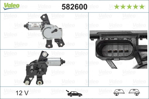 Motoras stergator Spate potrivit VW PASSAT ALLTRACK B7, PASSAT B7 08.10-12.15