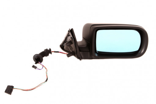 Oglinda laterala Dreapta electric, convexa, incalzita, albastru potrivit BMW 3 E36, 5 E39