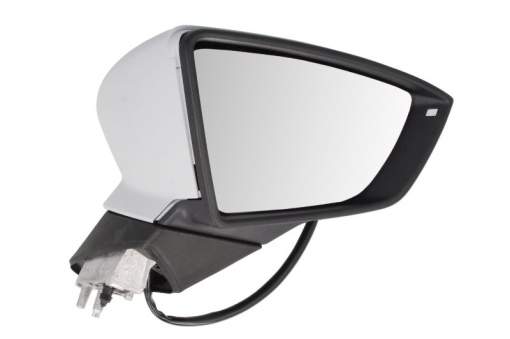 Oglinda laterala Dreapta (electric, convexa, incalzita, crom, captuseala, pliabil electric) potrivit SEAT IBIZA V, LEON, LEON SC, LEON ST, LEON ST/KOMBI, LEON/HATCHBACK - Img 1