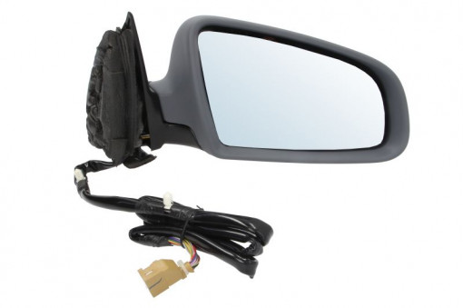 Oglinda laterala Dreapta (electric Da, asferice, incalzita, crom, captuseala, pliabil electric) potrivit AUDI A4 B6, A4 B7