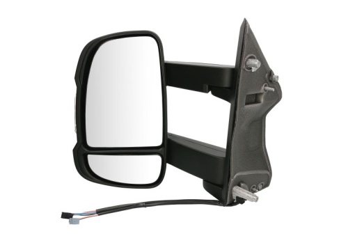 Oglinda laterala Stanga (electric, convexa, incalzita, crom, lung, cu senzor de temperatura) potrivit CITROEN JUMPER I, JUMPER II; FIAT DUCATO; PEUGEOT BOXER