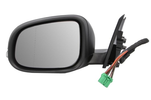 Oglinda stanga electric, cu memorie, asferic, cu încălzire, grund, pliabil electric, cu semnalizator, cu senzor temperatura, semnalizator lung potrivit VOLVO V40 II 02.16-08.19