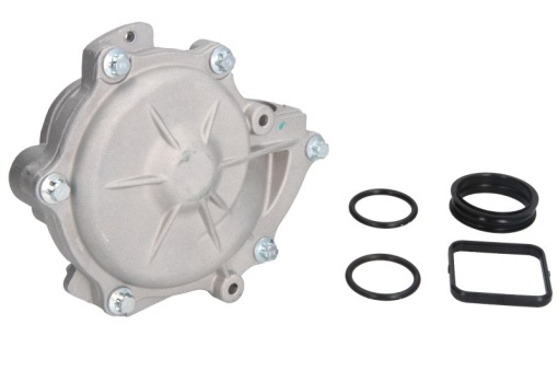 Pompa apa cu garnitura potrivit BMW 1 (E81), 1 (E82), 1 (E87), 1 (E88), 3 (E46), 3 (E90), 3 (E91), 3 (E92), 3 (E93), 5 (E60), X1 (E84), X3 (E83), Z4 (E85) 1.6/1.8/2.0 04.00-06.15