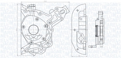 Pompa ulei potrivit DAEWOO 1.5I, CIELO, CIELO LOAD RUNNER, LANOS, NEXIA, NUBIRA; FSO LANOS; OPEL ASCONA C, ASTRA F, ASTRA F CLASSIC, ASTRA F/KOMBI, ASTRA G, ASTRA G CLASSIC 1.2-1.6CNG 09.81-