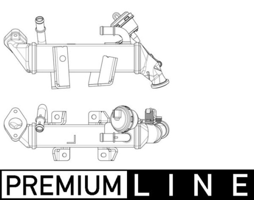 Radiator gaze evacuare potrivit NISSAN NV400, PRIMASTAR, QASHQAI I; OPEL MOVANO B; RENAULT ESPACE IV, LAGUNA, LAGUNA III, LATITUDE, MASTER III, TRAFIC II 2.0D/2.3D 01.06-