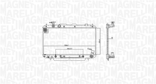 Radiator motor (Automat) potrivit TOYOTA RAV 4 II 2.0