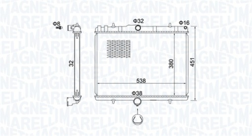 Radiator motor (Manual) potrivit CITROEN C8, JUMPY II; FIAT SCUDO, ULYSSE; LANCIA PHEDRA; PEUGEOT 807, EXPERT, EXPERT TEPEE; TOYOTA PROACE 1.6D/2.0D