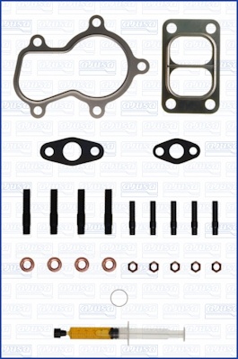 Set montaj turbocompresor (cu garnituri) potrivit IVECO EUROCARGO I-III, EUROFIRE II, TECTOR II; DAEWOO NOVUS; IRISBUS EUROMIDI, MIDIRIDER, PROWAY; TERBERG-BENSCHOP URBIN 5.9D 09.00-