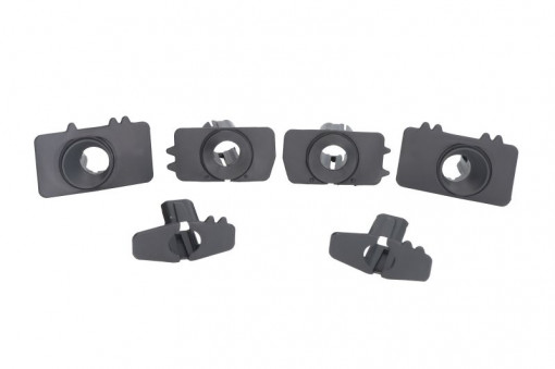 Set montare senzori parcare Fata 6 buc., plastic potrivit FORD MONDEO V 09.12- 09.14-