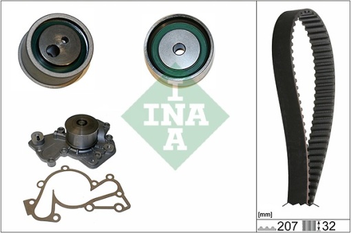 Set pompa apa + curea dintata potrivit HYUNDAI COUPE II, SANTA FÉ I, SONATA IV, TIBURON, TRAJET, TRAJET/MINIVAN, TUCSON, XG; KIA MAGENTIS I, SPORTAGE II 2.5/2.7 06.98-11.10
