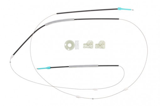 Set reparatie macara geam dreapta (set, electric) potrivit VW POLO, POLO III, POLO III CLASSIC, POLO/HATCHBACK 10.94-07.02