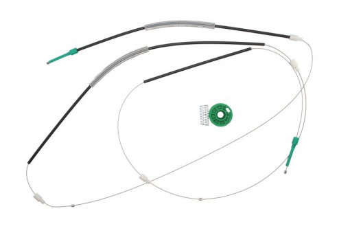 Set reparatie macara geam Fata Stanga (Cabluri) potrivit AUDI A4 B5 11.94-09.01 - Img 1