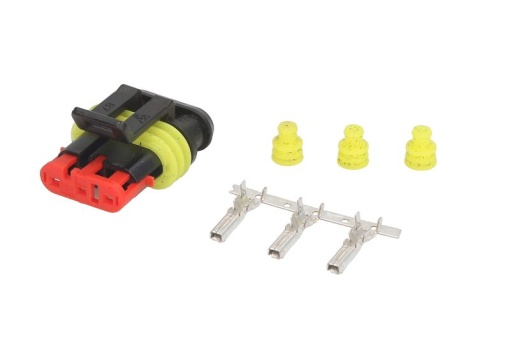 Stecher, numar pini: 3, Kit reparare, potrivit AUDI; BMW; DAF; IVECO; MAN; MB; MERCEDES; RVI; SEAT; SKODA; VOLVO; VW