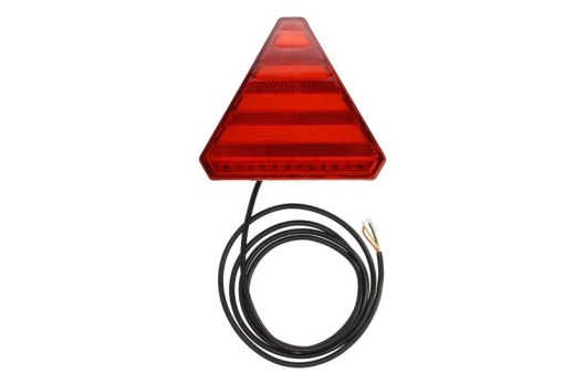 Stop spate dreapta (LED, 12/24V, cu intermitent, cu lumina stop, lumini parcare, cu lumina placuta inmatriculare, reflector triunghiular, lungimea cablu : 0,2m, 163x143x75mm)