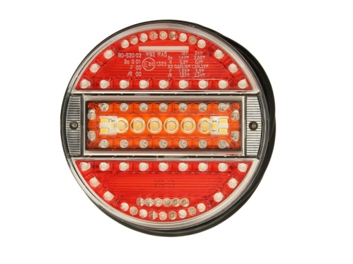 Stop spate stanga/dreapta (LED, 12/24V, cu intermitent, cu far de ceață, lumina de marșarier, cu stop, lumină de parcare, fara proiector, lungime cablu: 0,2m)