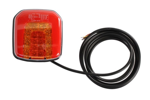 Stop spate stanga/dreapta (LED, 12/24V, cu intermitent, cu stop, lumina de parcare, fara proiector, lungime cablu: 0,2m, cu un rezistor de sarcină indicator)