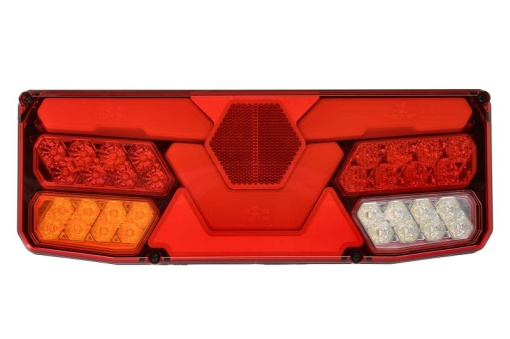 Stop spate stanga (LED, 12/24V, cu intermitent, cu far ceață, lumina de marșarier, cu stop, lumină de parcare, cu iluminare placuta, reflector)