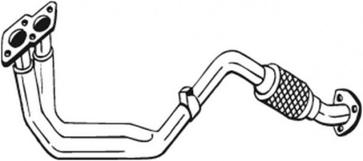 Teava esapament Fata (flexibil) potrivit VW GOLF III, VENTO 1.6 08.92-09.98
