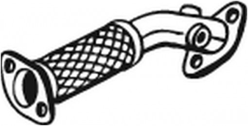 Teava esapament Fata potrivit NISSAN PRIMASTAR; OPEL VIVARO A; RENAULT TRAFIC II 2.5D 07.03-