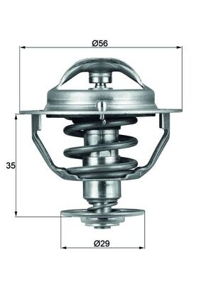 Termostat lichid racire (82°C) potrivit CITROEN C4 AIRCROSS, C-CROSSER, C-CROSSER ENTERPRISE; FSO POLONEZ I; LEXUS GS, IS I, IS SPORTCROSS, SC; MINI (R50, R53); MITSUBISHI ASX 1.0-3.0 01.78-