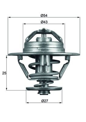 Termostat lichid racire (83°C) potrivit IVECO DAILY I, DAILY III; CITROEN JUMPER I; FIAT DUCATO; PEUGEOT BOXER; MULTICAR FUMO 2.3D-2.8D 01.82-