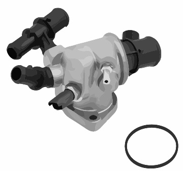 Termostat lichid racire (88°C, in carcasa) potrivit FIAT PALIO, PUNTO, PUNTO/HATCHBACK 1.9D 09.99-