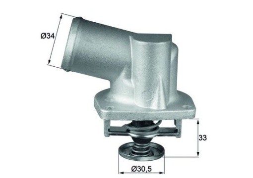 Termostat lichid racire (92°C, in carcasa) potrivit CHEVROLET TIGRA; OPEL ASTRA F, ASTRA F CLASSIC, ASTRA F/KOMBI, CALIBRA A, CORSA B, OMEGA B, TIGRA, VECTRA B 1.4/1.6/2.0 08.89-01.05