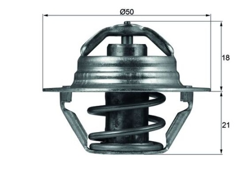 Termostat sistem racire (89°C) potrivit DACIA DUSTER, DUSTER/SUV, LOGAN, LOGAN EXPRESS, LOGAN II, LOGAN MCV, SANDERO, SOLENZA, SUPERNOVA; LADA LARGUS; NISSAN KUBISTAR, MICRA III 1.0-3.0D 06.95-