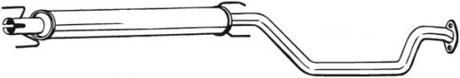 Toba esapament intermediara potrivit OPEL ZAFIRA A 2.0D/2.2D 09.00-06.05