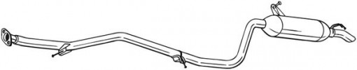 Toba esapament intermediara potrivit TOYOTA AVENSIS 1.6D/2.0D 11.08-10.18