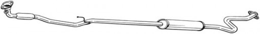 Toba esapament intermediara potrivit TOYOTA YARIS 1.3 04.02-09.05