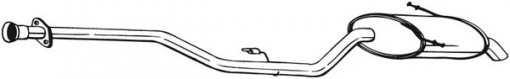 Toba finala esapament potrivit BMW 3 (E36) 1.7D 06.95-08.00