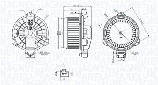 Ventilator habitaclu potrivit TOYOTA URBAN CRUISER, VERSO S, YARIS, YARIS / VIOS, YARIS/HATCHBACK 1.0-1.8 08.05-06.20