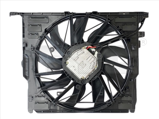 Ventilator radiator (cu carcasa) potrivit BMW 5 (F10), 5 (F11), 5 GRAN TURISMO (F07), 6 (F12), 6 (F13), 6 GRAN COUPE (F06), 7 (F01, F02, F03, F04) 3.0/3.0D/3.0H 02.08-10.18
