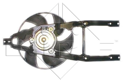 Ventilator radiator (cu carcasa) potrivit FIAT CINQUECENTO, SEICENTO / 600 0.9/1.1 07.91-01.10