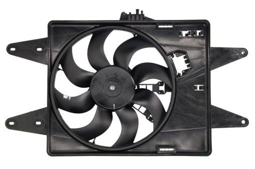 Ventilator radiator (cu carcasa) potrivit FIAT DOBLO/MINIVAN 1.9D 03.01-